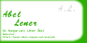 abel lener business card
