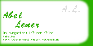 abel lener business card
